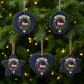 McLafferty Tartan Crest Christmas Ceramic Ornament
